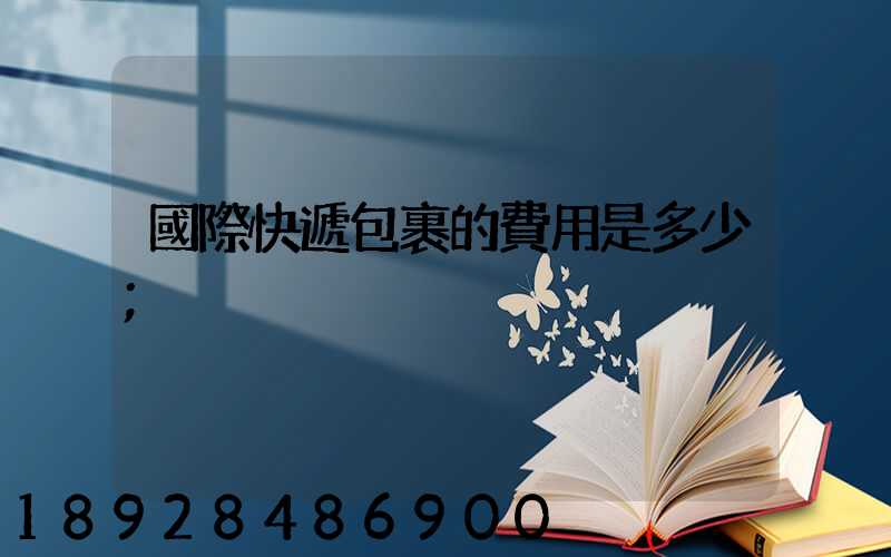 國際快遞包裹的費用是多少