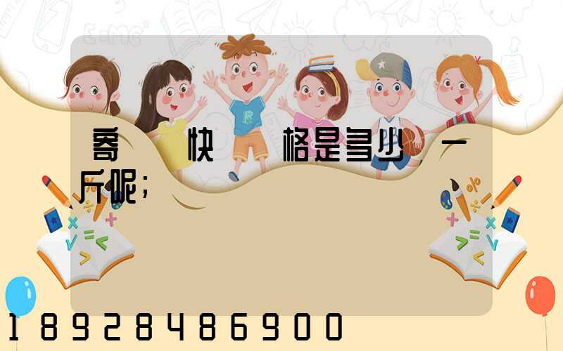 寄國際快遞價格是多少錢一斤呢